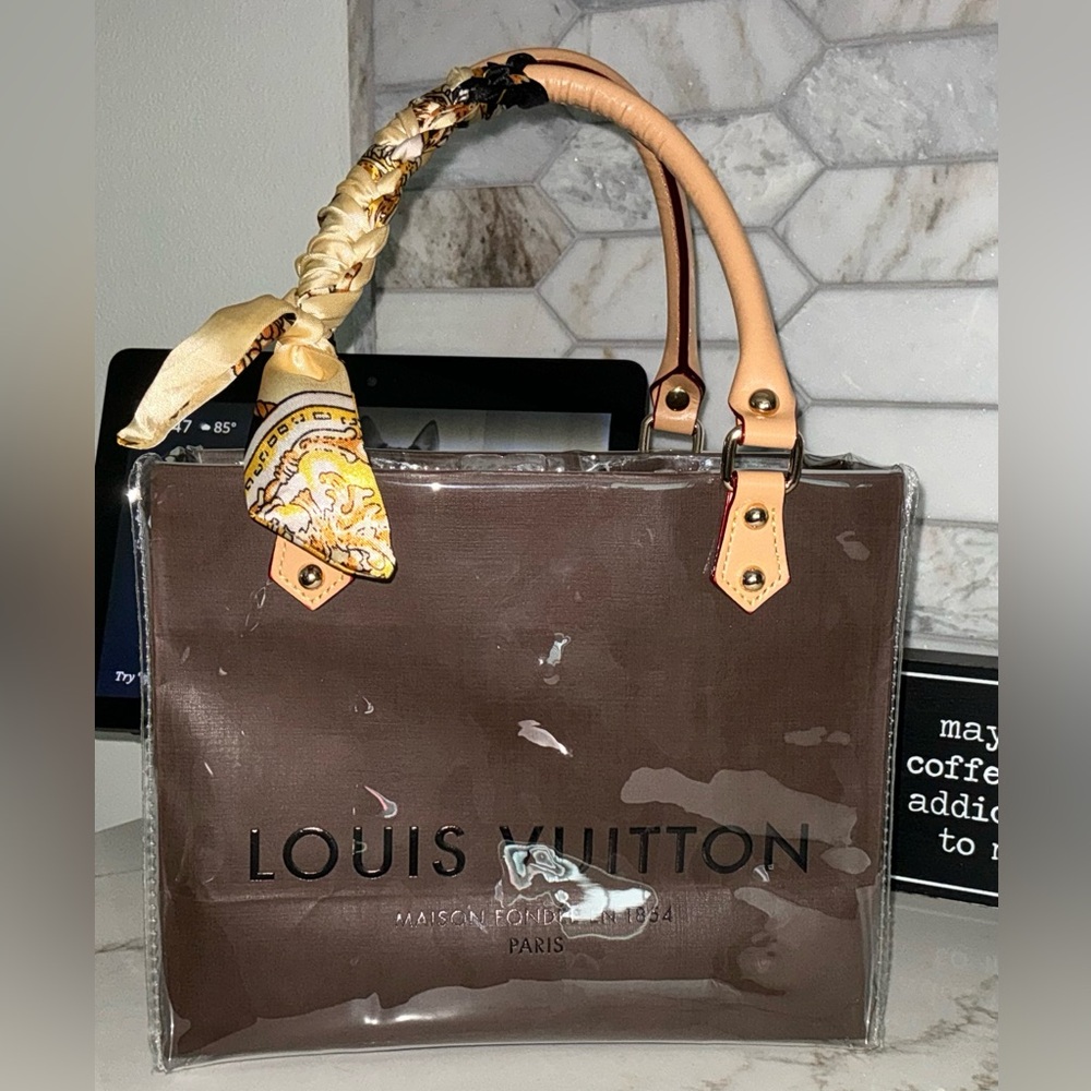 Louis Vuitton Brown Paper Shopping Bag